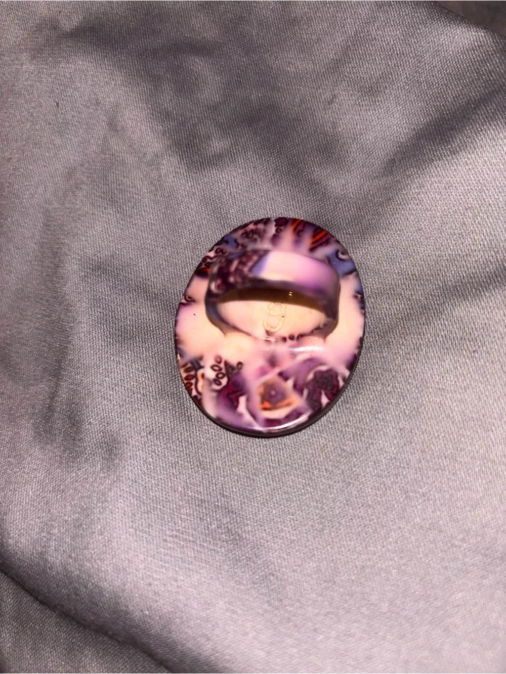 Pink Floral Oval Hair Accessory - Women's Hair Accent
